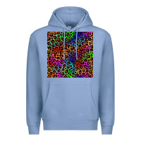 Colony Blue Pride leopard seamless pattern Premium Hoodie - NancyCooperArtShop