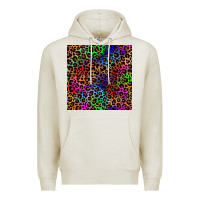 Oatmeal Heather Pride leopard seamless pattern Premium Hoodie - NancyCooperArtShop
