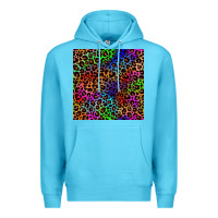 Ocean Blue Pride leopard seamless pattern Premium Hoodie - NancyCooperArtShop