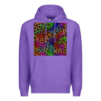 Purple Pride leopard seamless pattern Premium Hoodie - NancyCooperArtShop