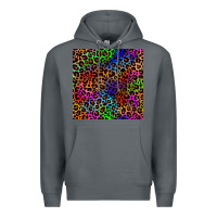 Rock Pride leopard seamless pattern Premium Hoodie - NancyCooperArtShop
