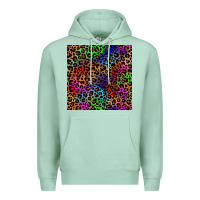 Seafoam Pride leopard seamless pattern Premium Hoodie - NancyCooperArtShop