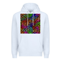 White Pride leopard seamless pattern Premium Hoodie - NancyCooperArtShop