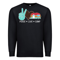 Black Peace Love Camp Premium Sweatshirt - Bettercallsaul
