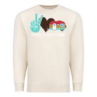Sandshell Peace Love Camp Premium Sweatshirt - Bettercallsaul