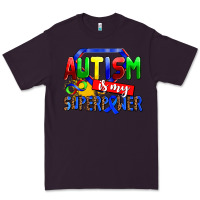 Plum autism is my superpower Premium Tee - AdoDesignShop