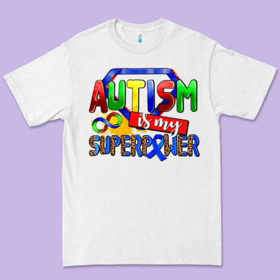 Autism Is My Superpower Premium Tee Designed By Adodesignshop