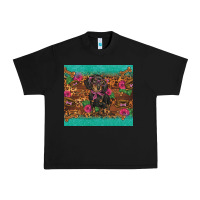 Black dachshund Urban Heavy Tee - BarkalooDesign