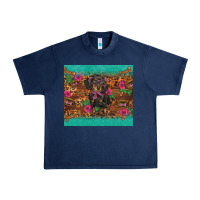 Navy dachshund Urban Heavy Tee - BarkalooDesign