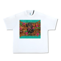 White dachshund Urban Heavy Tee - BarkalooDesign