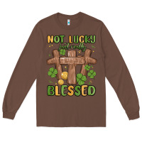 Chestnut not lucky just really blessed malia Long Sleeve Tee - MaliasSmallBusiness