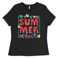 Black summer  vibes Ladies Tee - texasbilliewilder