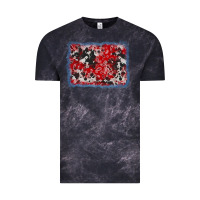 Cloud Black bandana cowhide denim background Vintage Tee - AdoDesignShop