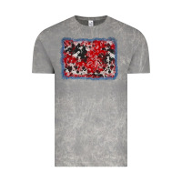 Cloud Rock bandana cowhide denim background Vintage Tee - AdoDesignShop