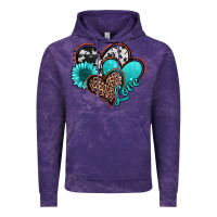 Cloud Purple love turquoise hearts Vintage Hoodie - Jasminsmagicworld