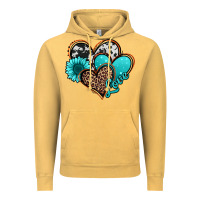 Vintage Mustard love turquoise hearts Vintage Hoodie - Jasminsmagicworld