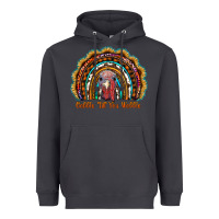 Smoke gobble till you wobble thanksgiving rainbow Heavyweight Hoodie - RanaPortraitStore
