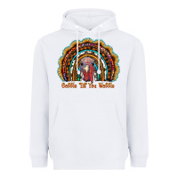 White gobble till you wobble thanksgiving rainbow Heavyweight Hoodie - RanaPortraitStore