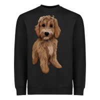 Black maltipoo Heavyweight Sweatshirt - BarkalooDesign