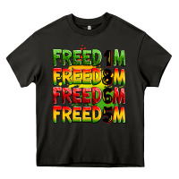 Asphalt freedom freedom freedom freedom 1865 Heavy Core Tee - Zillion Design Studio