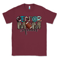 Burgundy senior mom squad football design Classic Tee - CowhideDigitalArt