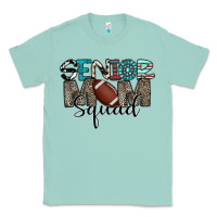 Seafoam senior mom squad football design Classic Tee - CowhideDigitalArt