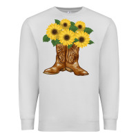 Dove Grey cowgirl boots Premium Sweatshirt - Bettercallsaul