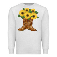 Oatmeal Heather cowgirl boots Premium Sweatshirt - Bettercallsaul