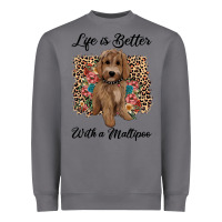 Storm life is better with a maltipoo Heavyweight Sweatshirt - BarkalooDesign