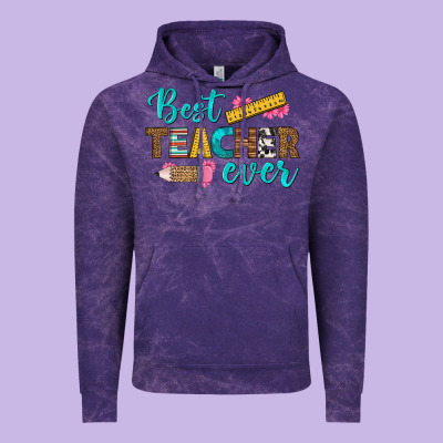 Best Teacher Ever Vintage Hoodie Designed By Bundleandbundleshop
