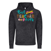 Vintage Black best teacher ever Vintage Hoodie - BundleAndBundleShop