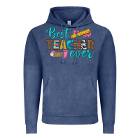 Vintage Denim best teacher ever Vintage Hoodie - BundleAndBundleShop