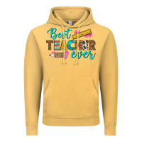 Vintage Mustard best teacher ever Vintage Hoodie - BundleAndBundleShop