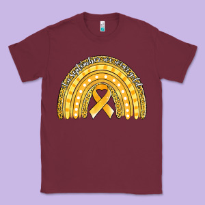 Childhood Cancer Awareness Rainbow (1) Classic Tee Designed By Jasminsmagicworld