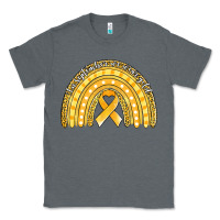 Charcoal Heather childhood cancer awareness rainbow (1) Classic Tee - Jasminsmagicworld