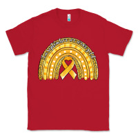 Red childhood cancer awareness rainbow (1) Classic Tee - Jasminsmagicworld