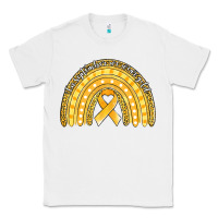 White childhood cancer awareness rainbow (1) Classic Tee - Jasminsmagicworld