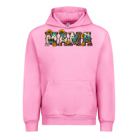 Fuchsia Pink mama sunflower leopard Urban Hoodie - OliviaCreatesArt