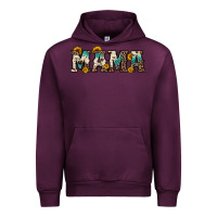 Mauve Wine mama sunflower leopard Urban Hoodie - OliviaCreatesArt