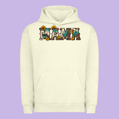 Mama Sunflower Leopard Urban Hoodie Designed By Oliviacreatesart