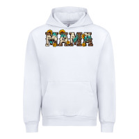 White mama sunflower leopard Urban Hoodie - OliviaCreatesArt
