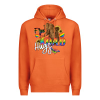 Carrot Free Dad hugs Premium Hoodie - NancyCooperArtShop