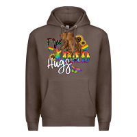 Coffee Free Dad hugs Premium Hoodie - NancyCooperArtShop