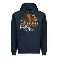 Navy Free Dad hugs Premium Hoodie - NancyCooperArtShop