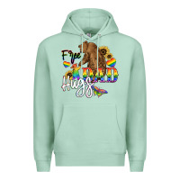 Seafoam Free Dad hugs Premium Hoodie - NancyCooperArtShop