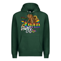 Sports Green Free Dad hugs Premium Hoodie - NancyCooperArtShop
