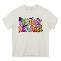 Cream Spooky Season Heavy Core Tee - texasbilliewilder
