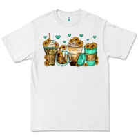 White sunflowers coffee cups Premium Tee - Zillion Design Studio