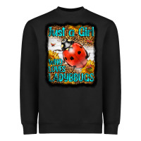 Black Western Just A Girl Who Loves Ladybug Heavyweight Sweatshirt - LillyAllenDesigns