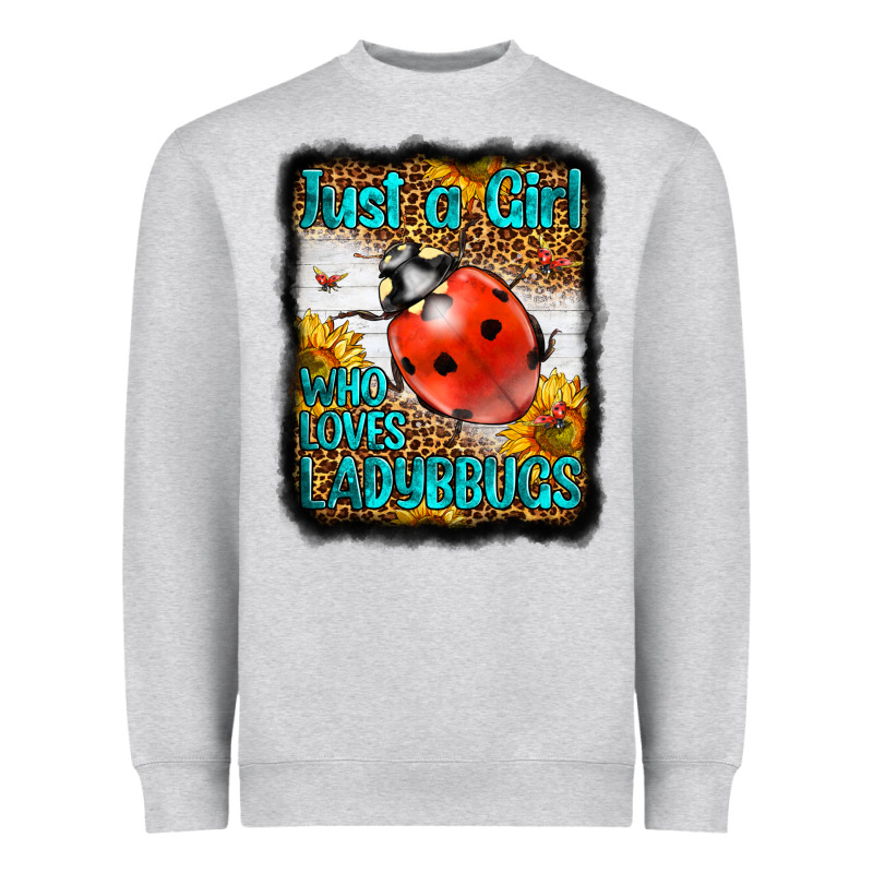 Western Just A Girl Who Loves Ladybug Heavyweight Sweatshirt by LillyAllenDesigns | Teevron